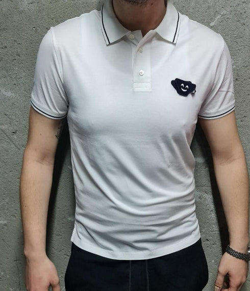 Girogio Emporio Armani Polo Emoji Patch shirt אימפוריו ארמני בחולצת צווארון אימוגי סקוץ'